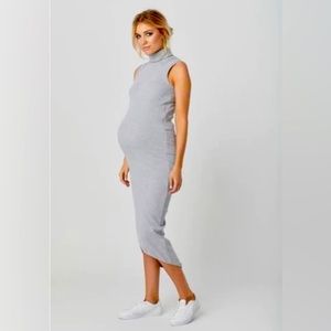 Legoe heritage Maternity and Nursing Knit Gray Dress